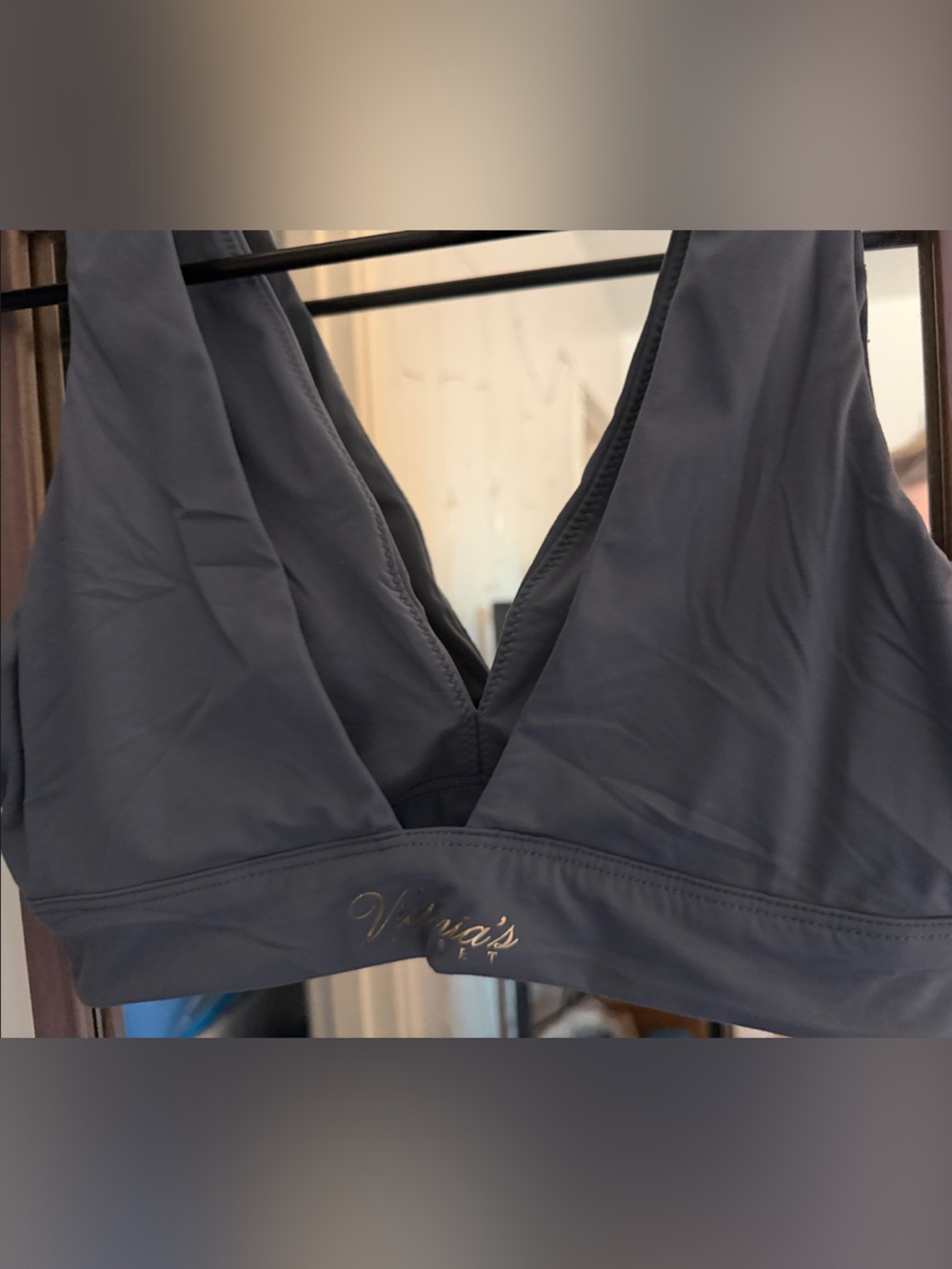 Victoria's Secret Gray Wireless V-Neck Bralette - Picture 3 of 3